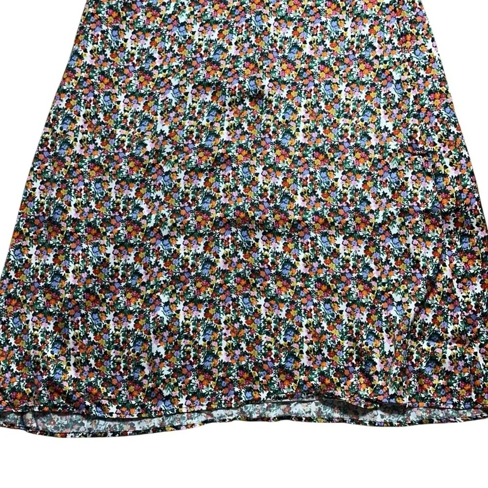 For Love & Lemons Multi Floral Print Hayes Midi Dress Womens M - Picture 4 of 9